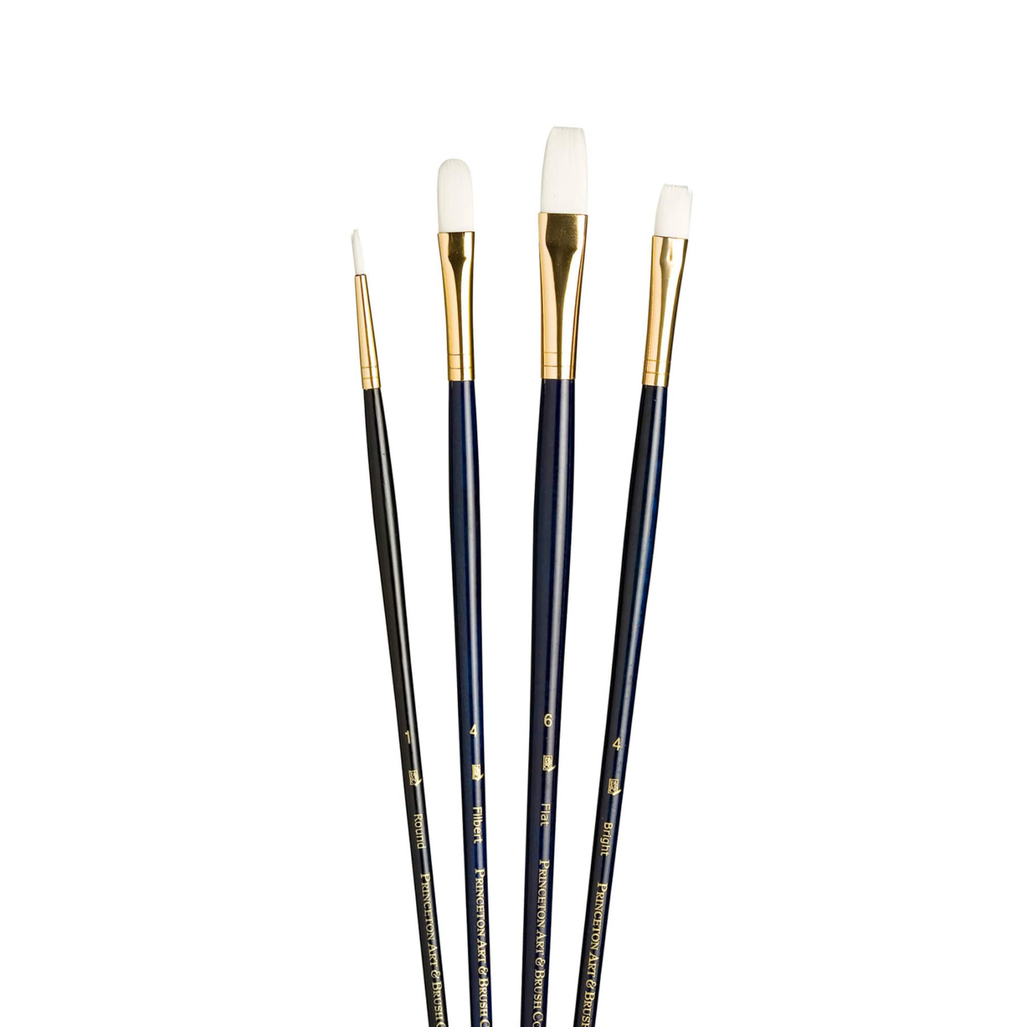 Princeton™ RealValue™ White Synthetic Taklon 4 Piece Brush Set